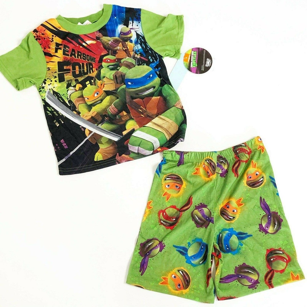 Nickelodeon Ninja Turtle Pajama Set NEW PJ Jammies - Picture 6 of 6